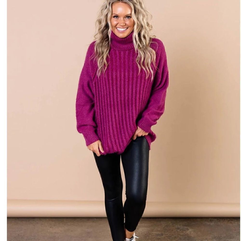FREE PEOPLE Big City Turtleneck Sweater Size XS